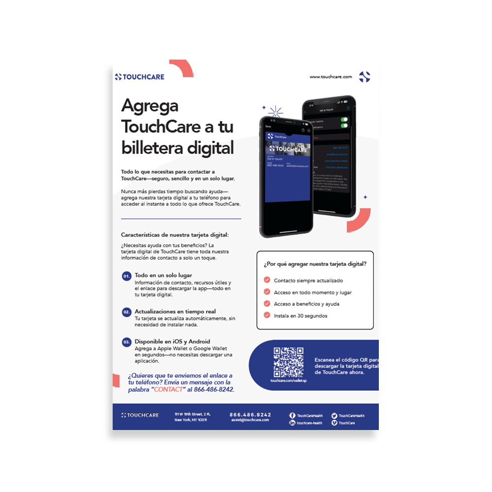 Digital Wallet Card (Spanish) Flyer
