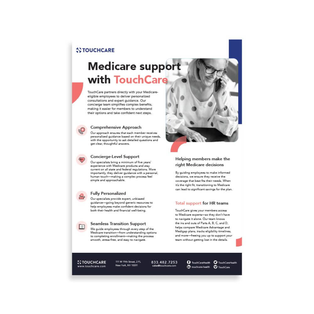 Medicare support flyer