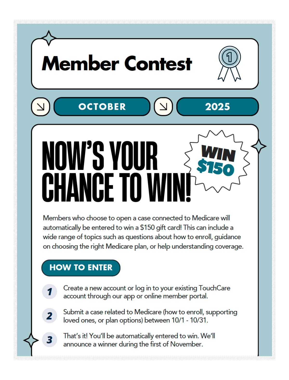 October Contest October Contest Flyer