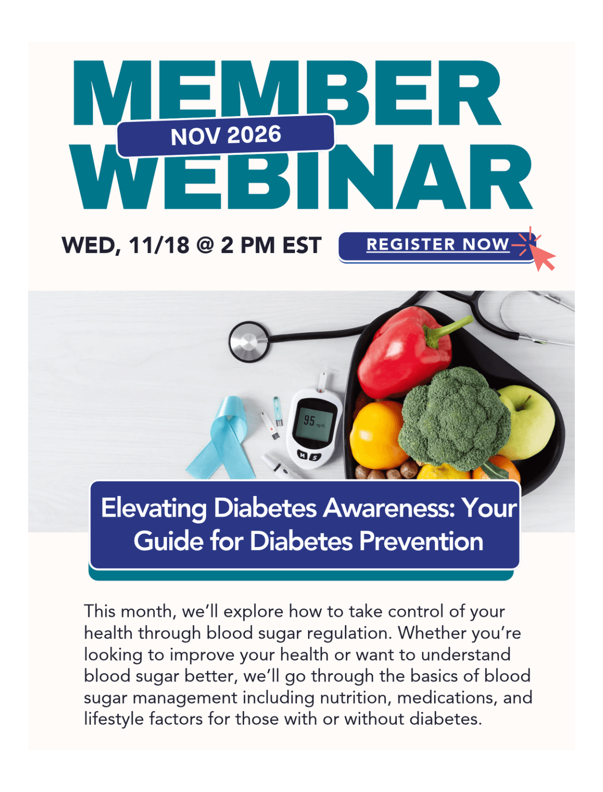 Diabetes Awareness Webinar flyer